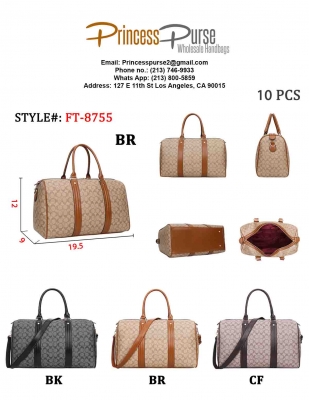 Luxury Oval Print Duffel Bags FT-8755