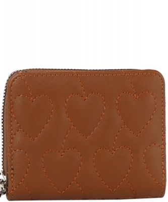 Quilted Heart Bi-fold Wallet Wristlet GLW-0191