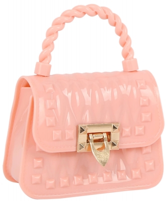Twisted Top Handle Jelly Bag Crossbody Bag GMS-0118