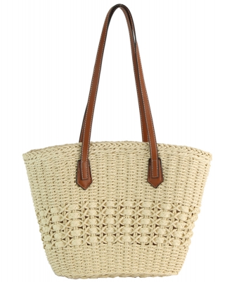 Straw Woven Shoulder Tote Bag GMS0015