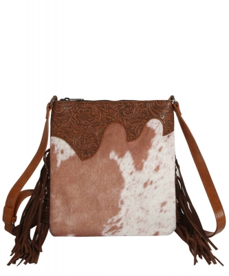 Western Calf Hair Cow Fringe Crossbody Bag GMS0032