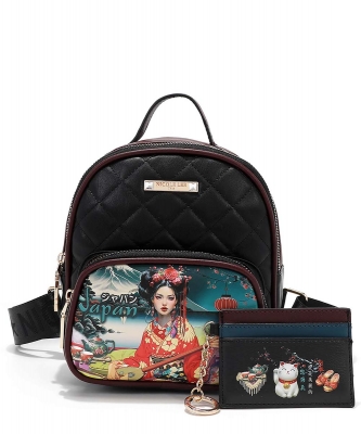Mini Backpack and Card Holder By Nicole Lee GSET17120