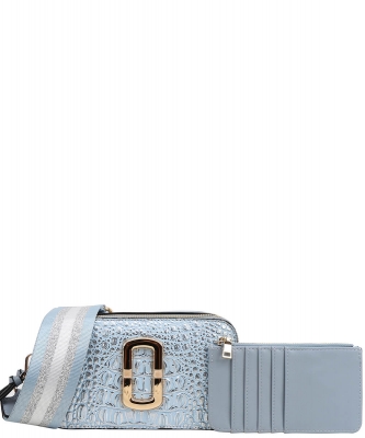 Croc Mini Crossbody Bag With Wallet Set GX-1026K