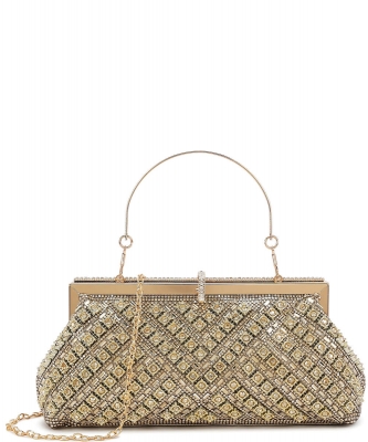 Fashion Rhinstone Evening Clutch Bag H01629Q-C