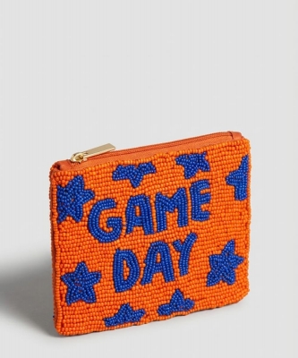 Ladies Fully Beaded Game Day Theme Coin Purse HD00505