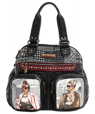 Denim Shoulder Bag By Nicole Lee JS17129