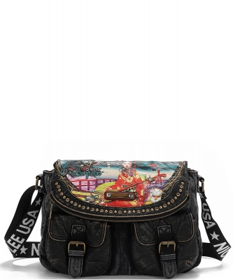 Denim Flap Bag By Nicole Lee JS17141