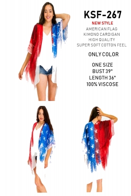 Women Fashion Scarf Floral Cover Up Kimono (Minimum of 6)