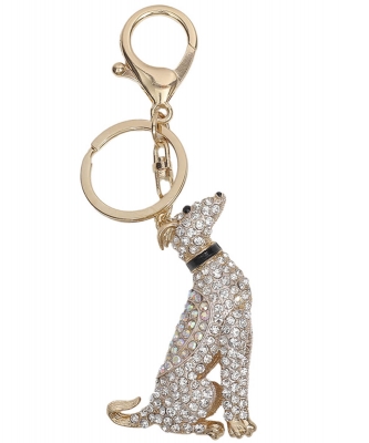 Sitting Dog Keychain KY890033