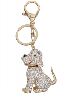 Sitting Dog Figure Keychain KY890041