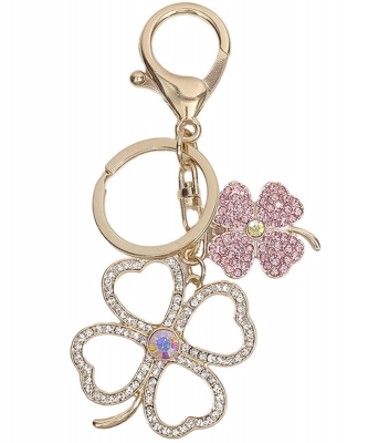Four-Leaf Clover Charm Keychain KY890044