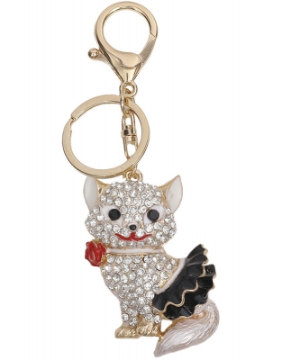 Sitting Cat Keychain KY890047