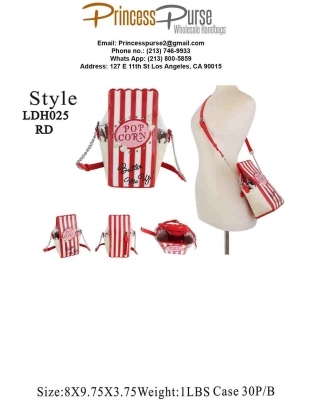 Popcorn Purse Crossbody Bag LDH025