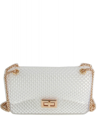 Beaded Jelly Candy Classic Shoulder Bag LGZ011-B