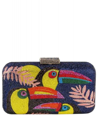 Toucan Bird Rhinestone Clutch Bag LGZ090
