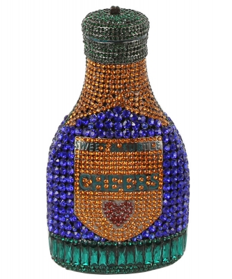 CHEERS Champagne Bottle Clutch Evening Bag LGZ117