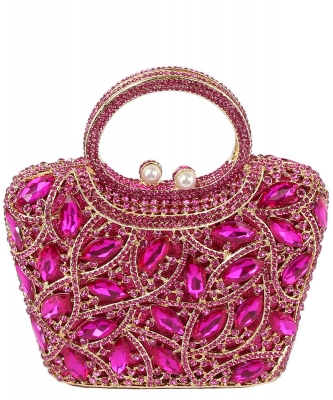 Embellished Leaf Clutch Evening Bag LGZ118