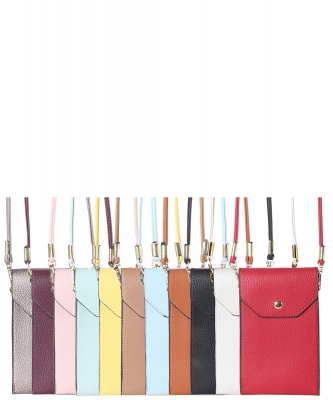 PU Leather Lightweight Mobile Phone Smartphone Cross Body LI-3850