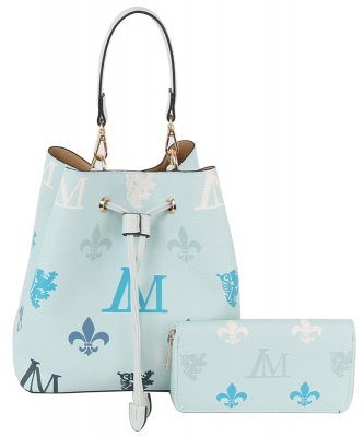 2in1 Fashion Hobo Crossbody Bag LMP009-Z-1W BLACK