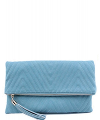 Chevron Quilted Bifold Crossbody Clutch LP048QA