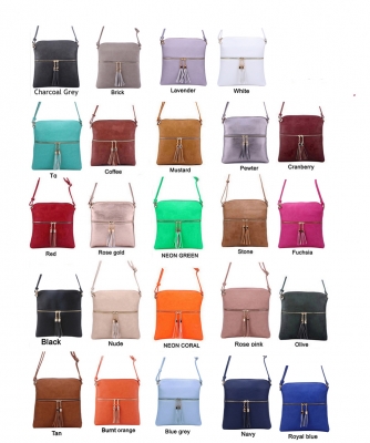 Fashion Zip Tassel Crossbody Bag  LP062S