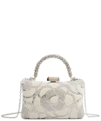 Floral Rhinestone Evening Purse LP2017F