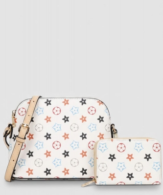 2in1 Printed Crossbody Bag with Wallet Set LY-8232-A