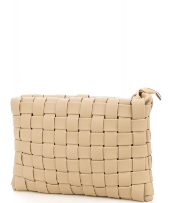 Faux Leather Basket Weave Hand Bag MMA7415
