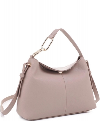 Chain Accent Tap Handle Crossbody Hobo Bag MT20334