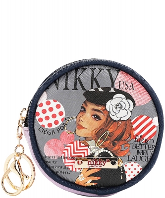 Round Coinpurse Keychain By Nikky NK20341