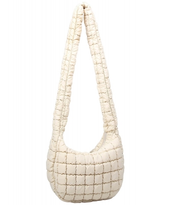 Puffy Quilted Nylon Shoulder bag Hobo NQ130