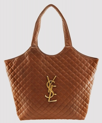 Diamond Quilted Logo Oversized Shoulder Bag P6901