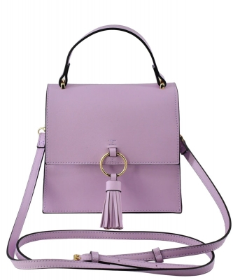 Fashion Ring Tassel Flap Crossbody Satchel Bag PB704 LILAC