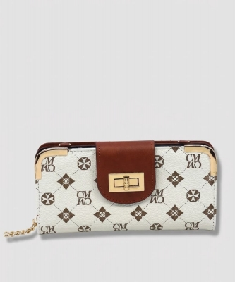 CM Monogram Turn Lock Crossbody Wallet PCM041