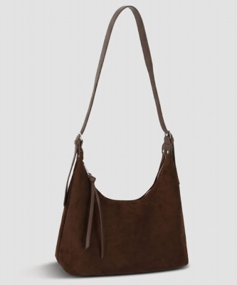Faux Suede Shoulder Bag PGMG-0127