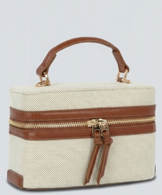 Canvas Boxy Crossbody Bag PGMS-0149