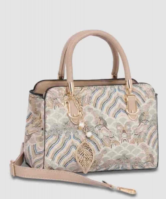 Ethnic Motifs Embroidered Top Handle Satchel PGMS-5010