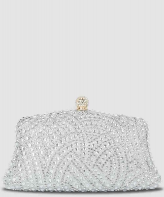 Rhinestone Embellishment Evening Bag Clutch PGMS-5021