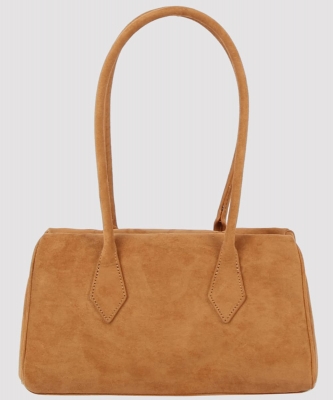 Faux Suede Boston Bag Tote PJYE-0585