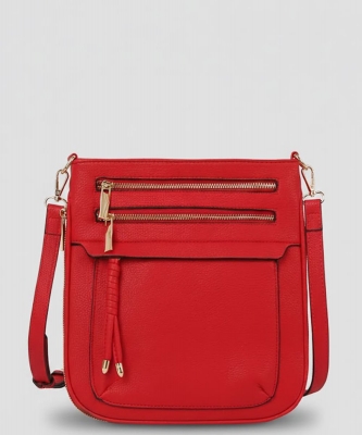 Fashion Zip Pocket Crossbody Bag PLMD041Z