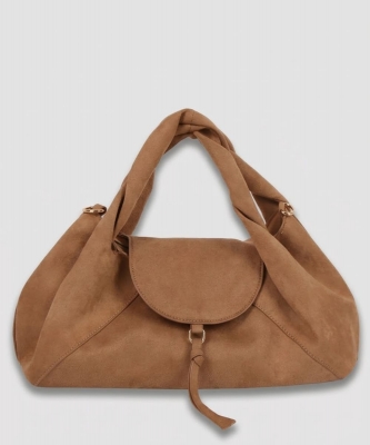 Faux Suede Flap Satchel PLP122