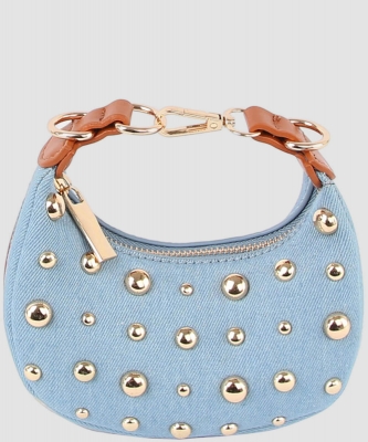 Denim LOVE Studded Shoulder Bag Hobo LY133-Z