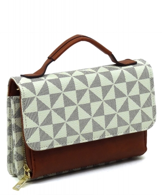 PM Monogram Mini Crossbody Bag Cell Phone Purse PM087 IVORY