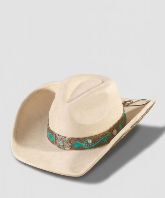 Concho Embroidered Strap Western Cowboy Hat PMMT9782
