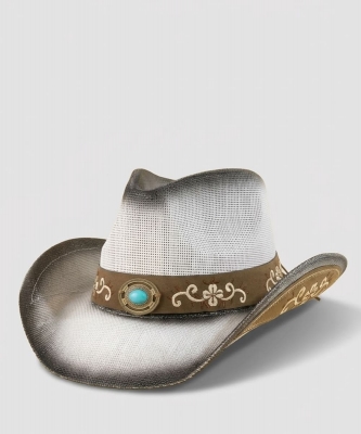 Western Concho Flower Embroidered Cowboy Hat PMMT9812