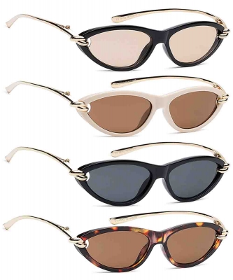 Aura Sculpted Cat-Eye Sunglasses PMP-25581-AP