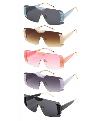 Futuristic Edge Shield Sunglasses PMP21248AP
