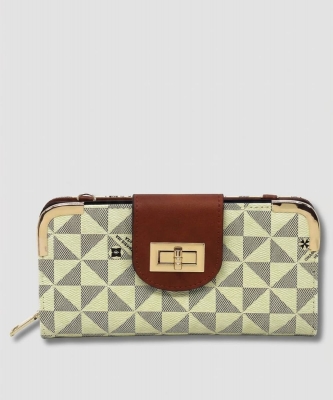 Monogram Turn Lock Crossbody Wallet PM041