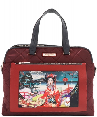 Quilted Laptop Bag By Nicole Lee PRT17118