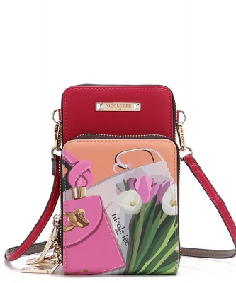 Multi-Zip Phone Case Crossbody By NL PRT7111